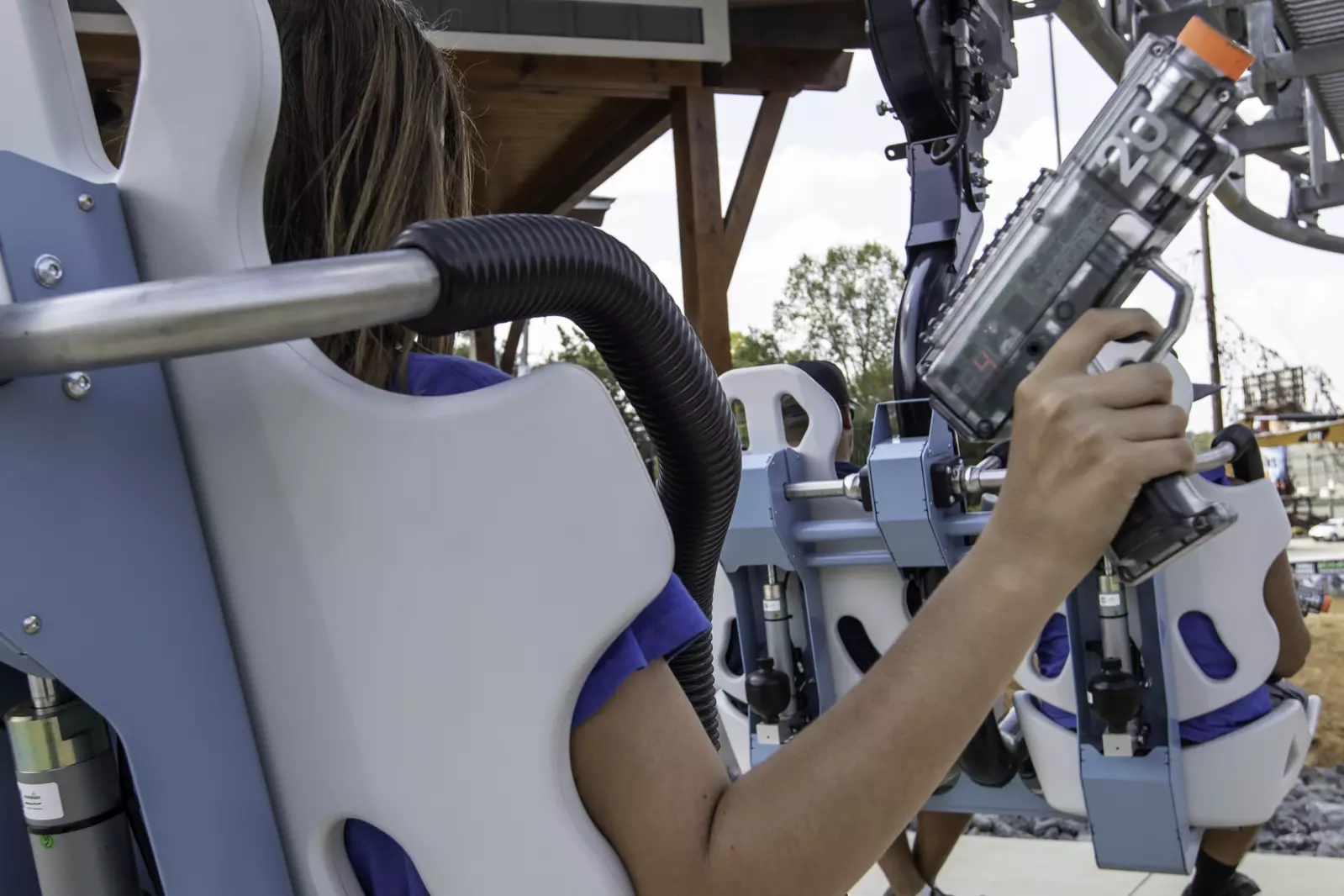 laser gun coaster at rowdy bear in pigeon forge
