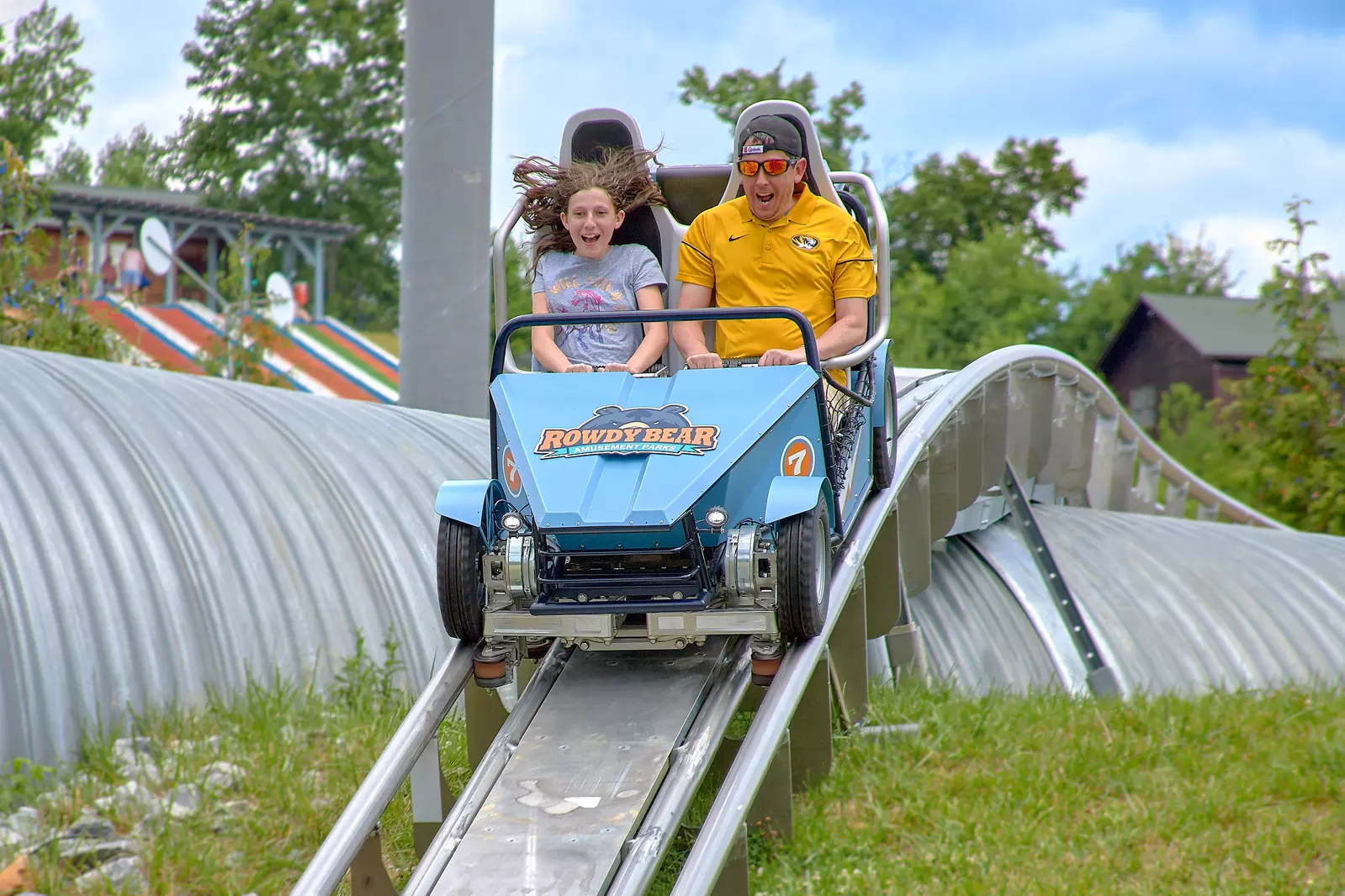 snow coaster at rowdy bear in pigeon forge
