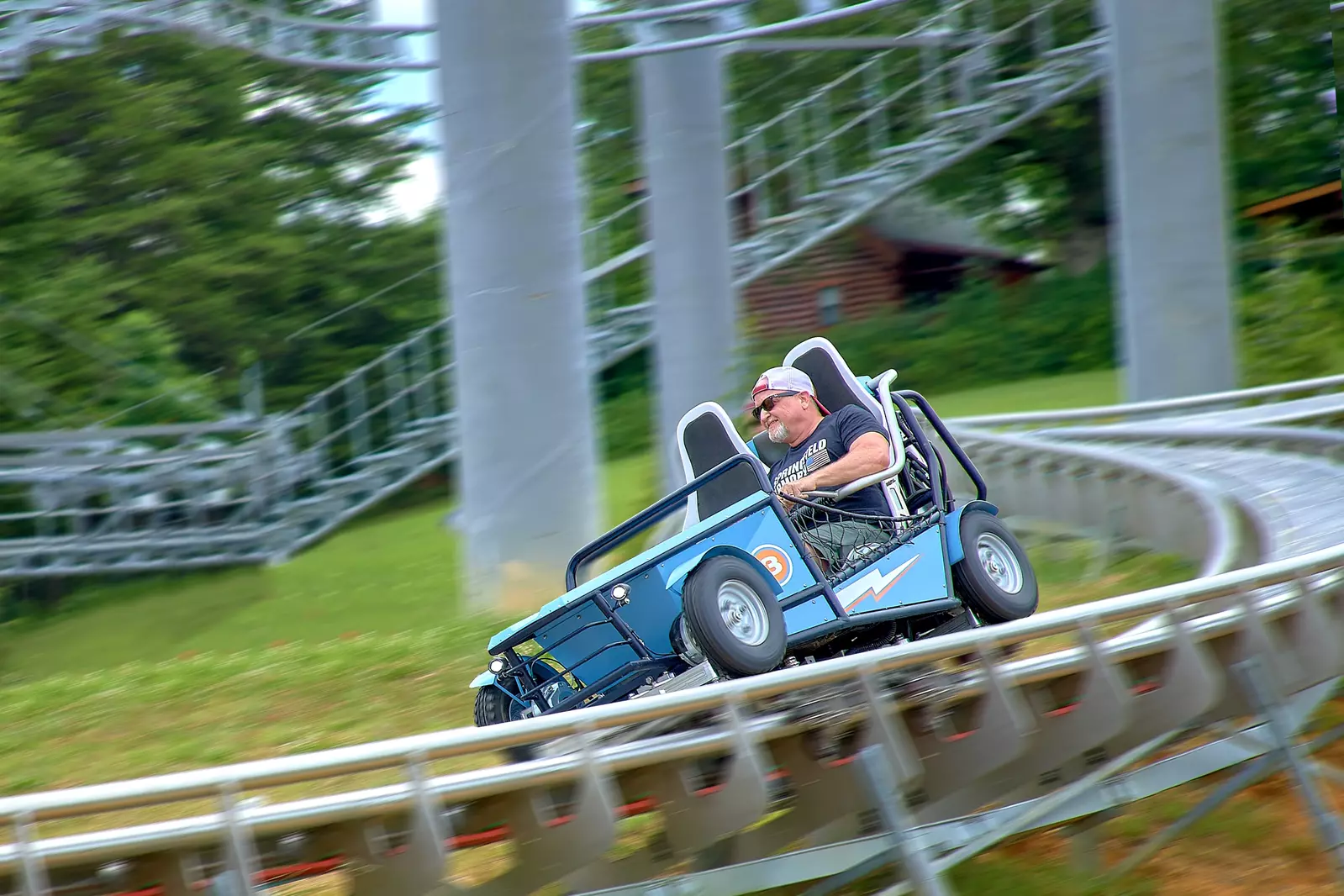 coaster at rowdy bear's smoky mountain snowpark