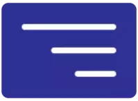 blue background with 3 white lines