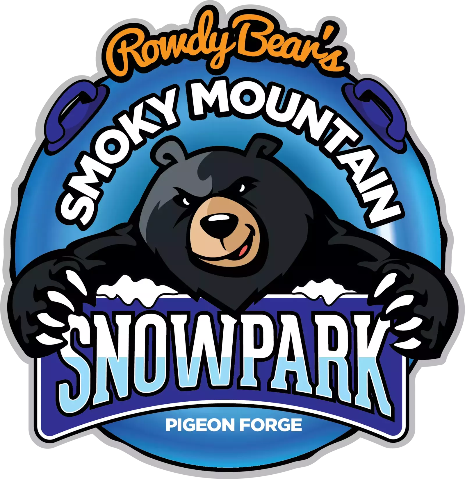 rowdy bear's smoky mountain snowpark in pigeon forge