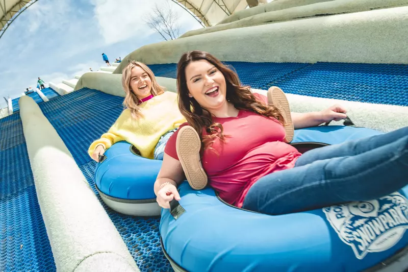 outdoor tubing hill pigeon forge